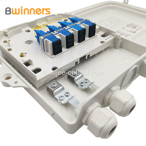 กล่อง Ftth กล่องเลิกจ้าง 8 แกนใยแก้วนำแสงกระจายกล่อง